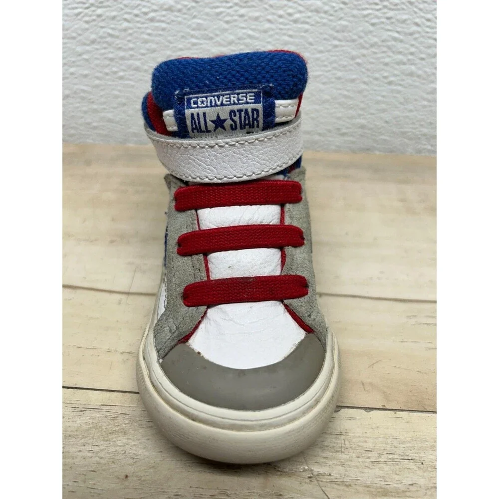 Converse All Star Pro Blaze Strap Leather High Top Sneakers Kids Size 5